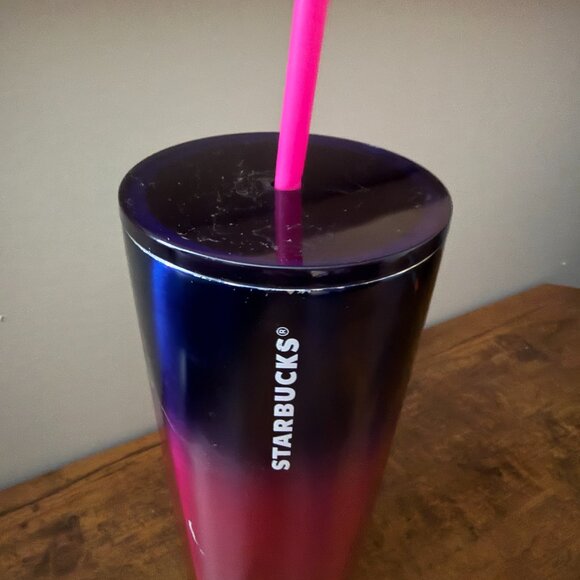 Starbucks Multicolor Gradient Tumbler with Pink Straw - Picture 3 of 5